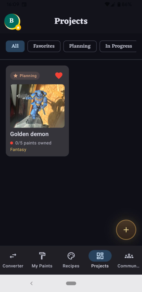 Projects and Recipes